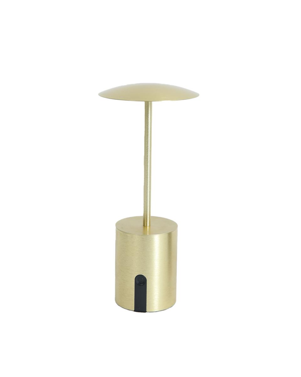 Terras Tafellamp - Paraguas - LED - Goud - Promoline