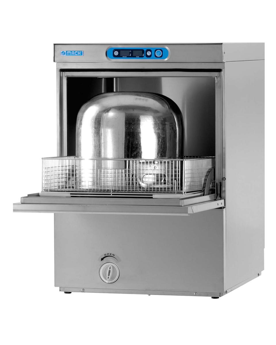 Pannenvaatwasser voorlader - Digitaal - Dubbelwandig - Laag Model - 400V/230V - Mach - UT850.23AP