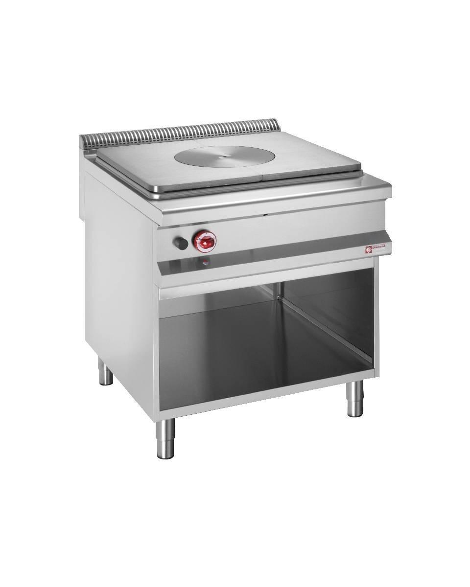 Doorkookplaat - Gas - 80 CM - Open onderstel - Diamond - G9/TA8