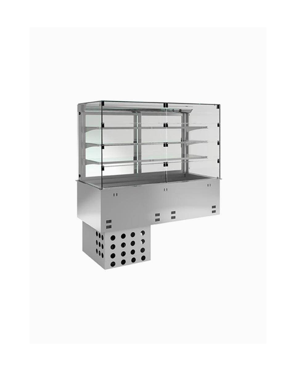 Uitstalvitrine - Wandmodel - Met kuip - 3 Niveaus - Gekoeld - Geventileerd - 4 x 1/1 GN - Diamond - DPA/CCVA315