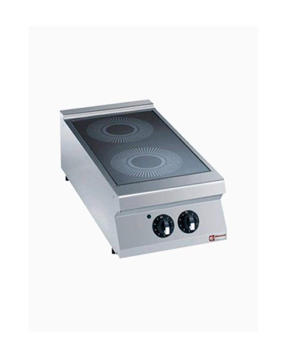 Fornuis - Keramisch - 2 Platen - 2 x 3.4kW - Tafelmodel - Diamond - E22/2VC4T-N