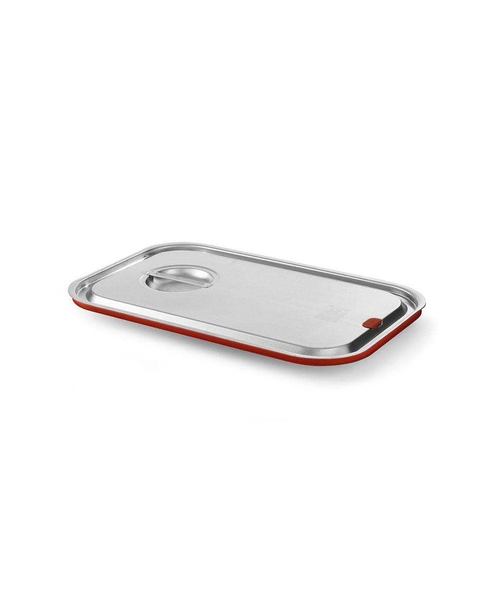 Gastronormdeksel - 2/3 GN - RVS - Siliconenrand - Budget Line - Hendi - 804018