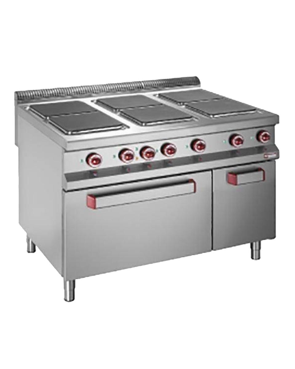 Fornuis - Elektrisch -  Met oven - 6 Platen - 30x30 CM - Diamond - E9/6PQFA12