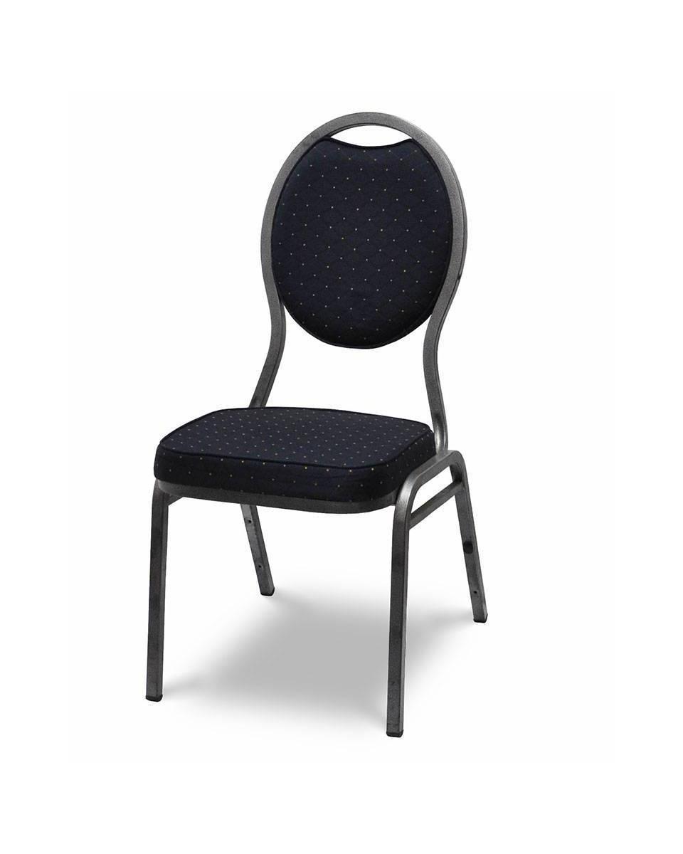 Stackchair / Stapelstoel - Havana Zwart - Hamerslag - Promoline