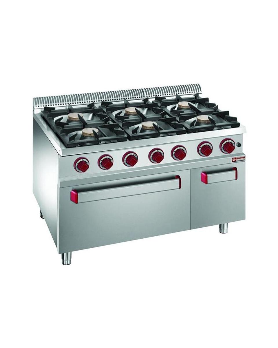 Gasfornuis - Elektrische Convectieoven - 6 Pitten - Diamond - G7/6BFEVA11