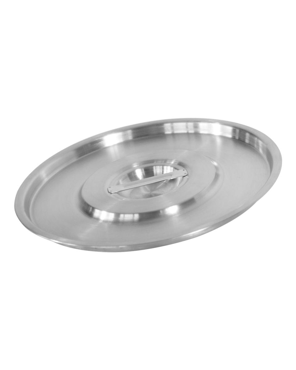 Deksel voor emmer met versterkte voet - RVS - H 2.5 X 30 CM - Hendi - 516713