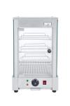 Warmhoudvitrine - Gebogen Ruit - RVS - 230V - B 35 CM - G-Line HW-147707 €299.00 Warmhoudvitrine