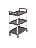 Serveerwagen - 3 niveau's - Zwart - H 96.5 x 83.5 x 41 CM - Polypropyleen - Cambro - CT349