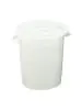 Voedselcontainer - H 64 CM - 5 KG - Ø46.5 CM - polyethyleen - Wit - 75 Liter - Standaard - 956002