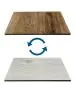 Tafelblad - Timber Wit & Oak Rustical - HPL - B 70 x D 70 CM - G-Line