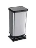 Pedaalemmer - 40 Liter - Zwart / RVS - Rotho - Paso - 522863