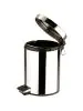Pedaal Afvalbak - H 28 CM - 1 KG - Ø20 CM - RVS - 5 Liter - 861601