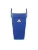 Afvalbak - Swingdeksel - Blauw - H 71 x 33 x 32 CM - Polypropyleen - Scot Young - CC082