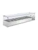 Gekoelde opzevitrine - 8 x 1/4 GN - H 43.5 x 180 x 33 CM - 230 V - RVS - Polar - G610