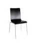 Horeca stoel - 4 stuks - Zwart - H 85.5 x 50.5 x 52 CM - Hout/Staal - Bolero - GR345