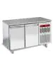 Pizzawerkbank - 2 deurs - 245 Liter - Graniet - H 90 x 150.5 x 80 CM - Motor rechts - Diamond - TP2N/HG-R2