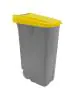 Afval Container - H 76 x 42 x 57 CM - 3.93 KG - Polypropyleen - Geel - 85 Liter - Denox - 600087