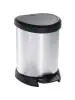 Pedaalemmer - 5 Liter - Zilver / Zwart - Curver - Decobin - 516842