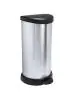 Pedaalemmer - 40 Liter - Zilver / Zwart - Curver - Decobin - 516840