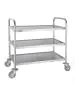 Serveerwagen - 3 niveaus - Medium - H 85.5 x 81 x 45.5 CM - RVS - Vogue - F994