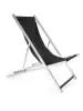 Strandstoel Sol - Stapelbaar - Zwart - Aluminium - G-Line