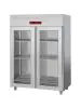 Koelkast - 1400 Liter - 2-Deurs - Glazen Deur - Geventileerd - RVS - Diamond