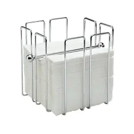 Servet Standaard - H 19 x 19 x 19 CM - 0.53 KG - Verchroomd - 130192