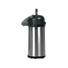 Pompkan - H 35 CM - 1.25 KG - RVS 18/10 - Zwart - 2.2 Liter - 595020