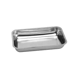 Vleesbak - H 7.5 x 36 x 22 CM - 0.75 KG - RVS 18/08 - 885028
