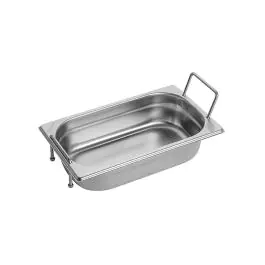 Gastronormbak - 1/4 GN - 1.7 Liter - H 6.5 x 26.5 x 16.2 CM - RVS - Caterchef - 953464