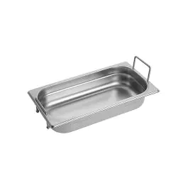 Gastronormbak - 1/3 GN - 2.4 Liter - H 6.5 x 32.5 x 17.6 CM - RVS - Caterchef - 953454