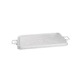Deksel Stapelbak - 73 x 44 CM - 1 KG - Polyethyleen - Wit - Clip Sluiting - 956114