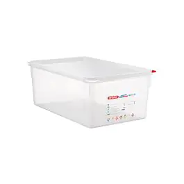 Voedseldoos - 1/1 GN - 27.5 Liter - H 20 x 53 x 32.5 CM - Polypropyleen - Transparant - -40°C / +95°C - Araven