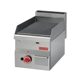 Bakplaat - 600 Line - Gas - Glad - H 28 x 30 x 60 CM - 5.2 kW - RVS - Gastro M - GN020