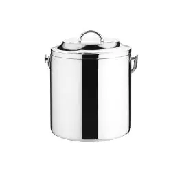 Dubbelwandige ijsemmer 2,5L, met deksel en tang