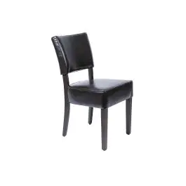 Horeca stoel - 2 stuks - Bruin - H 85.8 x 42.6 x 45 CM - Pu Leer/Berkenhout - Bolero - GF957