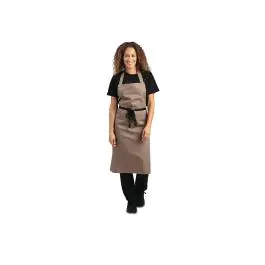 Halterschort - Unisex - Lichtbruin - 96.5 x 71.1 CM - Polyester/Katoen - Whites Chefs Clothing - B429