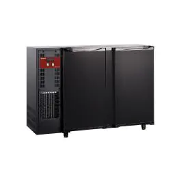 Flessenkoeler - 375 Liter - 2-Deurs - Zwart - Diamond