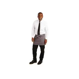 Sloof - Kort - Unisex - Grijs - 75 x 37.3 CM - Polyester/Katoen - Whites Chefs Clothing - B157
