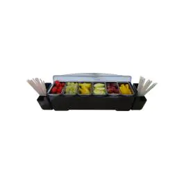 Garnituurstation - Extra diep - 6-delig - Kunststof - Bar Professional - GHS6473NW