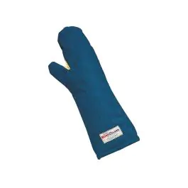Clayre & Eef Ovenwant 18x30 cm Wit Zwart Katoen Harten Vogels Ovenhandschoen - Clayre & Eef