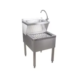 Handwasbak - RVS - H 85 x B 50 x D 69 CM - Saro - 156-4005