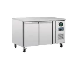 Vrieswerkbank - 282 Liter - 2 deurs - H 86 x 136 x 70 CM - 230 V - RVS - Polar - G599