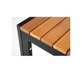 Tafel - H 74 x 80 x 80 CM - Acaciahout/Staal - Bolero - DS152
