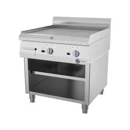 Bakplaat - Elektrisch - Glad - Staand model - RVS - 400V - B 80 CM - G700 Line - G-Line