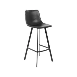 Barkruk Nicolas - Grijs - Kunstleer - Zithoogte 80 CM - G-Line