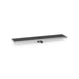 Vloerput goot/afvoer - 140 x 30 x 13.5 CM - Met zijuitloop
