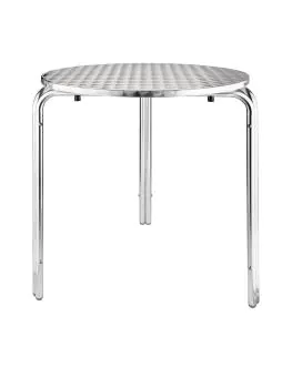 Tafel - Ø 70 x H 72 CM - RVS/Aluminium - Bolero - CG836