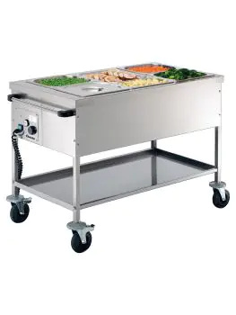 Bain-Marie - 3 x 1/1 GN - H 85.5 x 65 x 120 cm - Bartscher - 200255