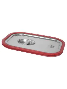 Gastronormdeksel - RVS - 1/4 GN - Siliconenrand - Saro - 126-5560T